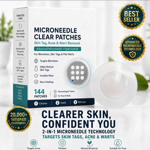 2-in-1 Microneedle & Hydrocolloid Patch